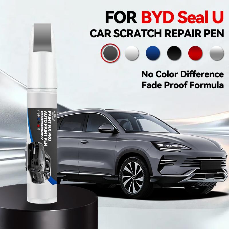 Für BYD Seal U 2023-2025 Lackreparaturstift Ausbesserungsstift Kratzerentferner DIY Autozubehör Schwarz Weiß Braun Blau Grau Gelb Rot gray