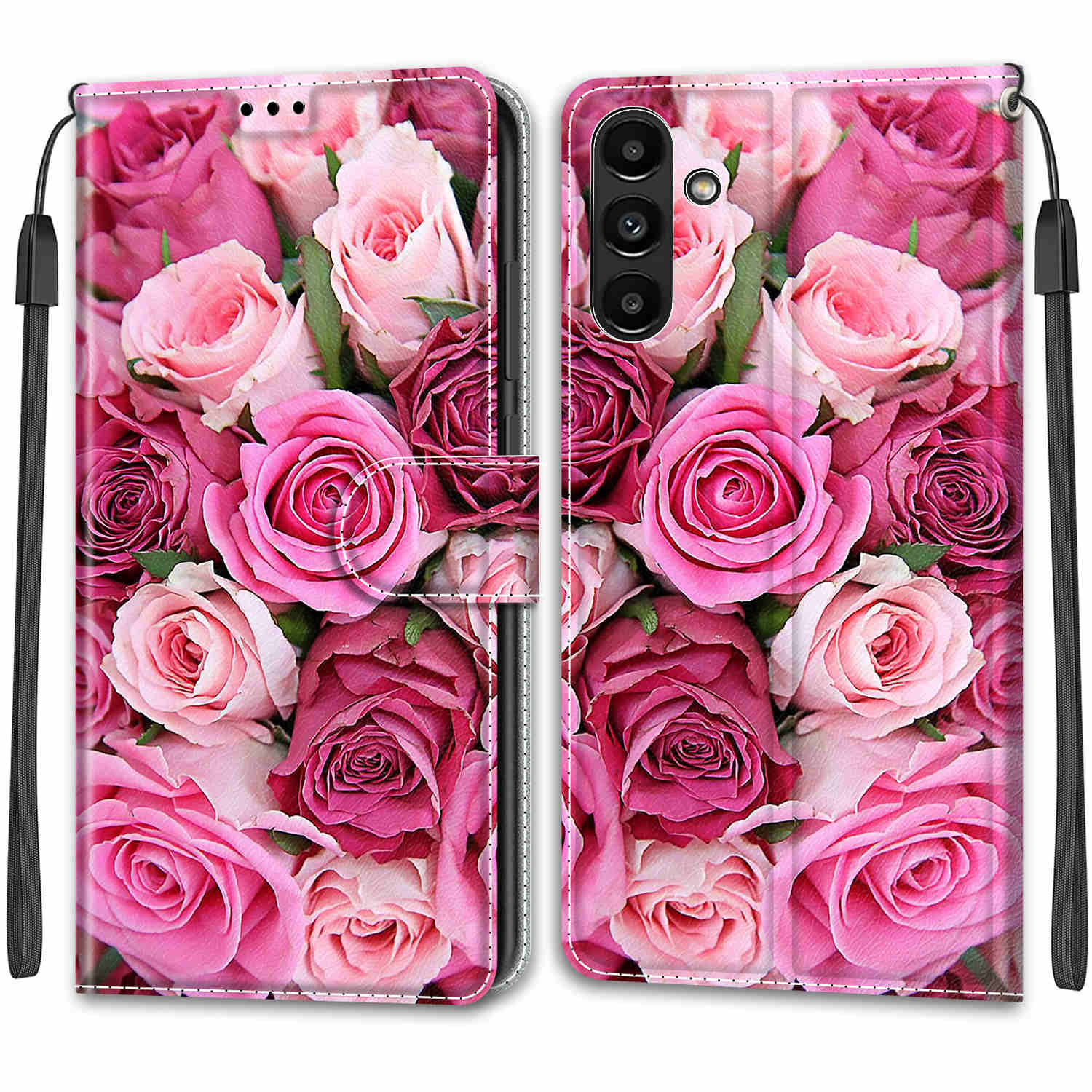 Luxuriöse, bemalte Ledertasche im Brieftaschen-Stil, Schutzhülle für Samsung Galaxy A36 A26 A16 A55 A35 A25 A24 A15 A05 A54 A14 A04S Samsung A51 A71 A40 Samsung Galaxy A72 5G