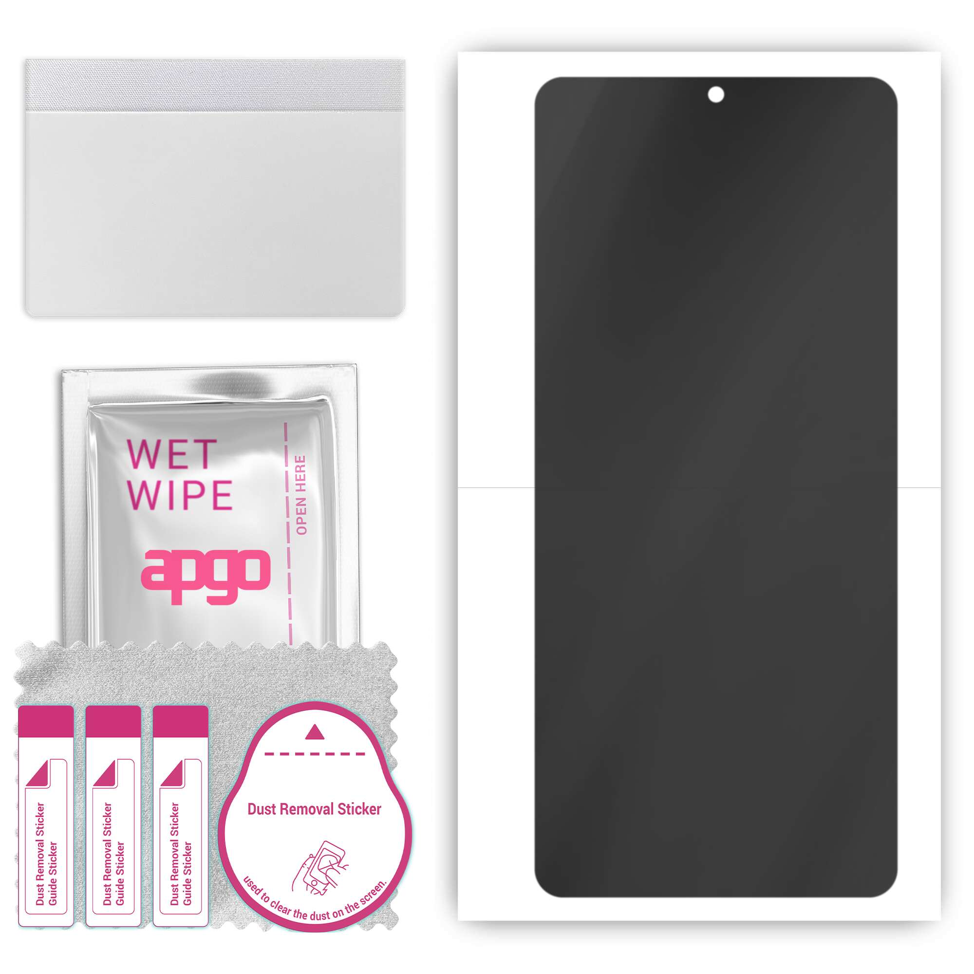 apgo Hydrogel Privacy Matte Displayschutzfolie für Blackview A85, Anti-Spionage, Hydrogel-Folie, flexibel, weiches TPU mit Positionierungsschicht, einfache Installation