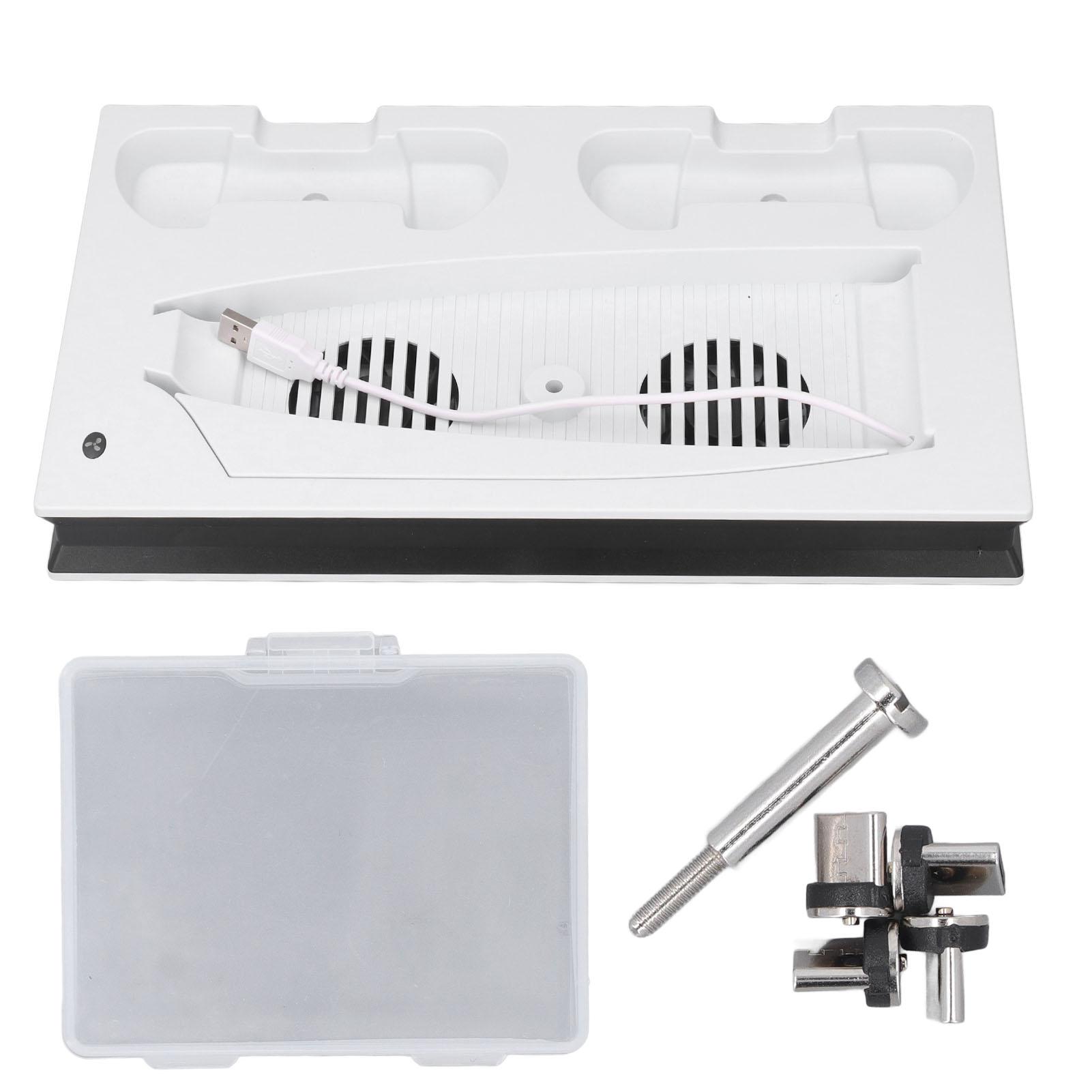 Kühllüfterstation für Spielkonsolen, Ladestation für Wärmeableitungscontroller mit Magnetköpfen weiß