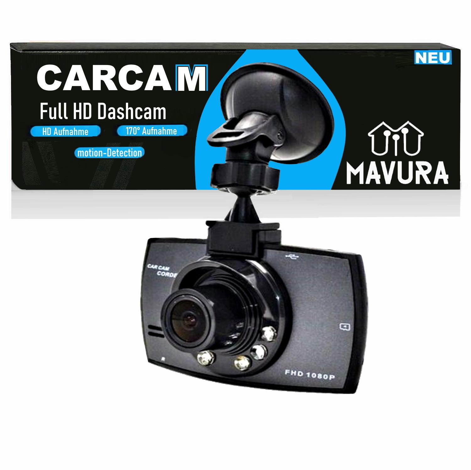 CARCAM Dashcam Full HD Auto LKW Taxi 1080P Recorder KFZ Kamera Nachtsicht