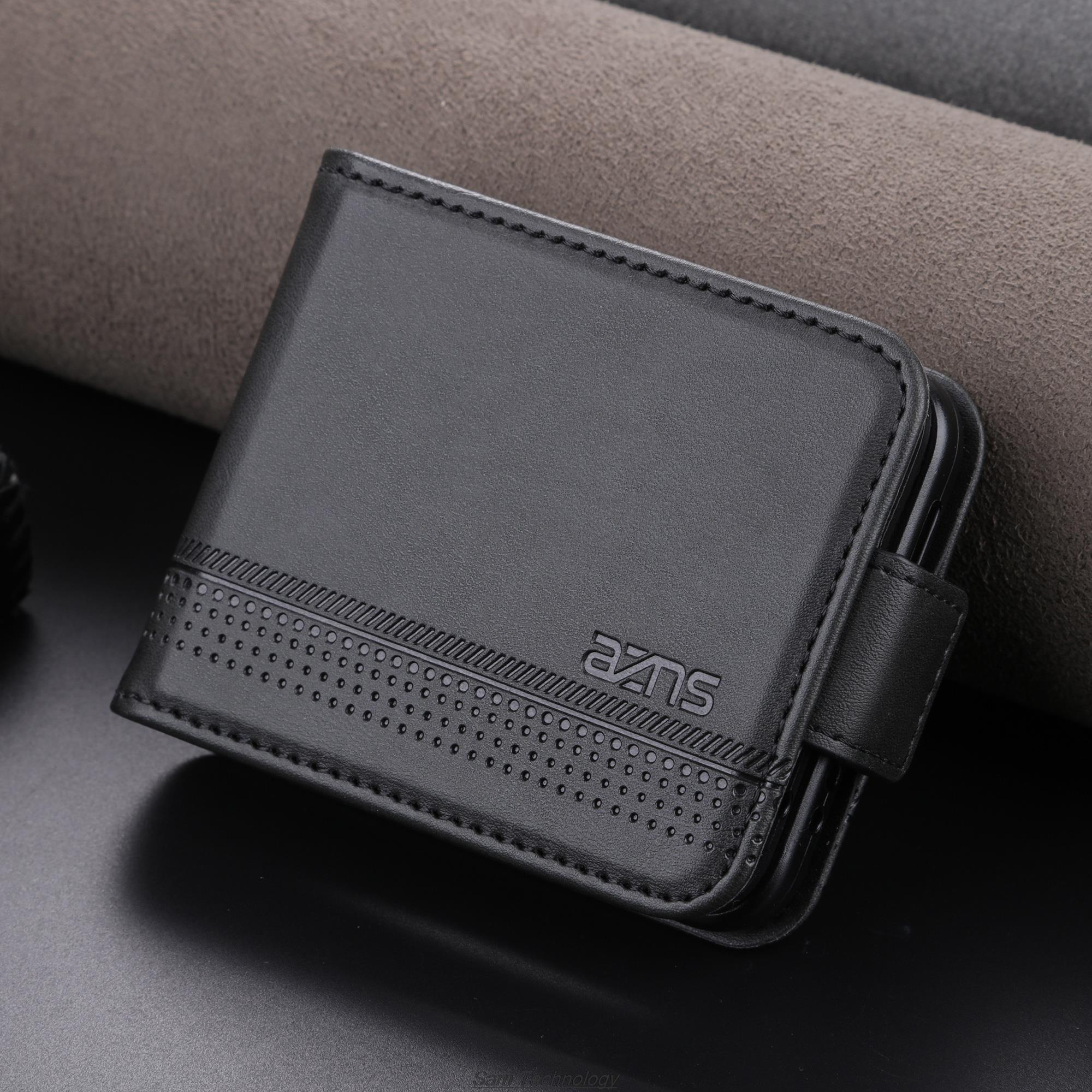 Deluxe-Hülle mit magnetischer Adsorption aus Leder für Samsung Galaxy Z Flip 5 / Z Flip5 Flip Cover Schutzhülle Fundas Coque for Galaxy Z Flip 5