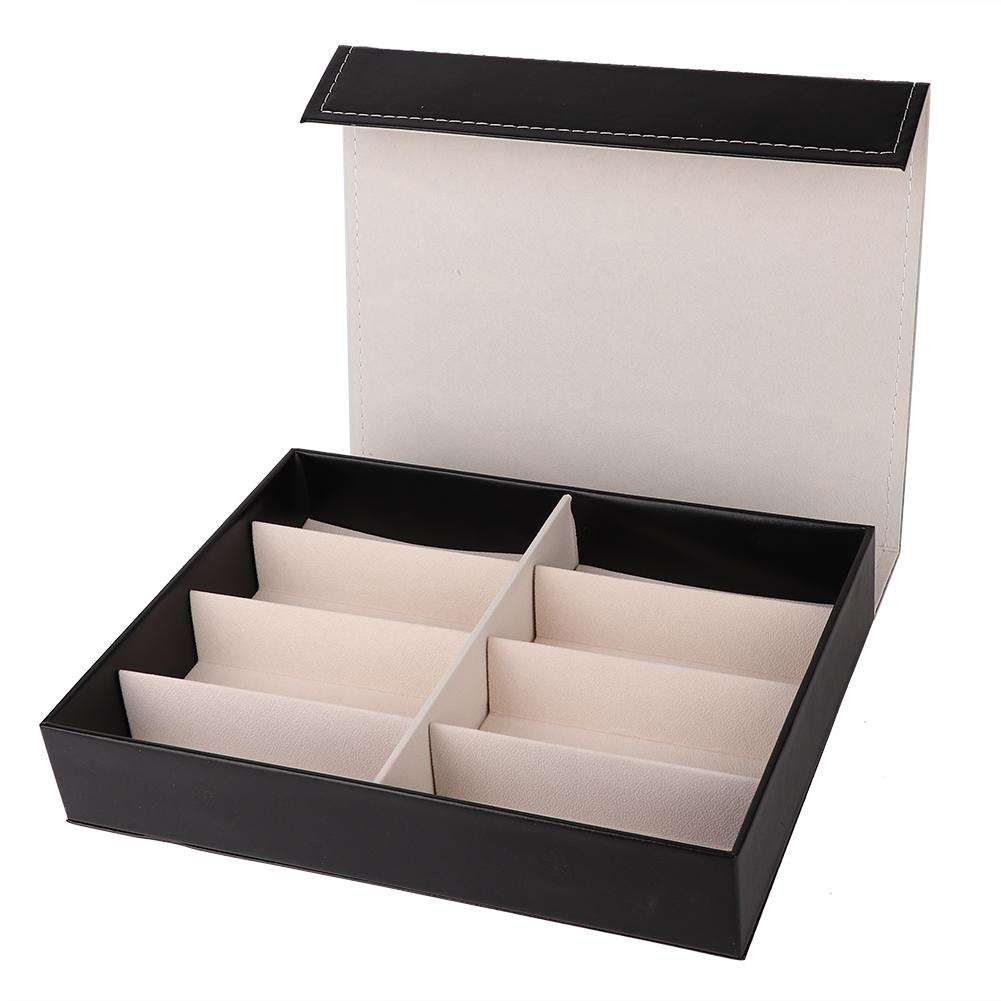 Zarte 8 Fächer Brillenbox Sonnenbrillen Organizer Brillen Ausstellungs-Aufbewahrungskoffer