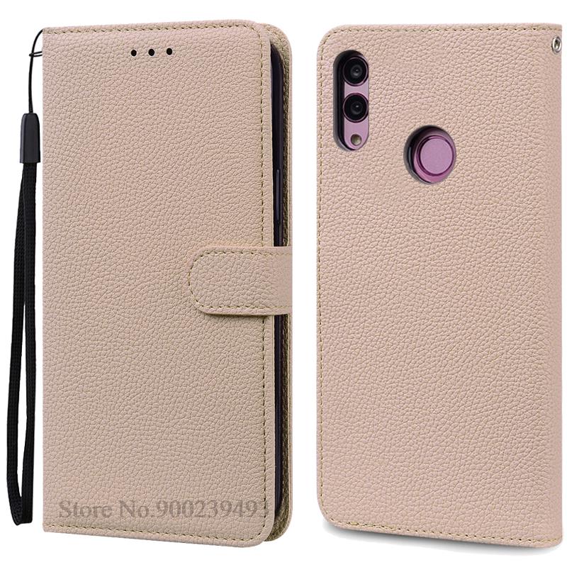 Für Huawei P Smart 2019 Fall POT-LX1 POT-LX3 Leder Brieftasche Flip Fall Für Huawei P Smart 2019 Fall Silikon Abdeckung Coque fundas P Smart 2019 POT-LX1 beige