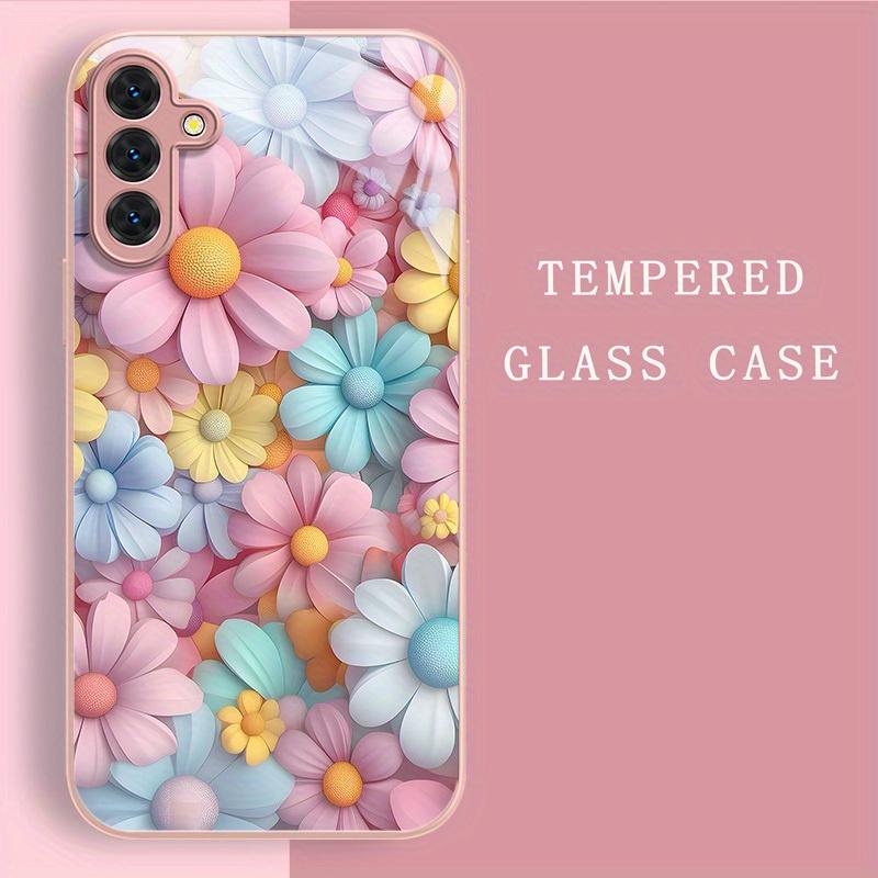 Blumenmuster Heißer Verkauf Exquisit Schön Handyhülle Glas-Handyhülle für Samsung Galaxy S26 S25 S24 S23 S22 FE Ultra Plus For Galaxy S25 Plus
