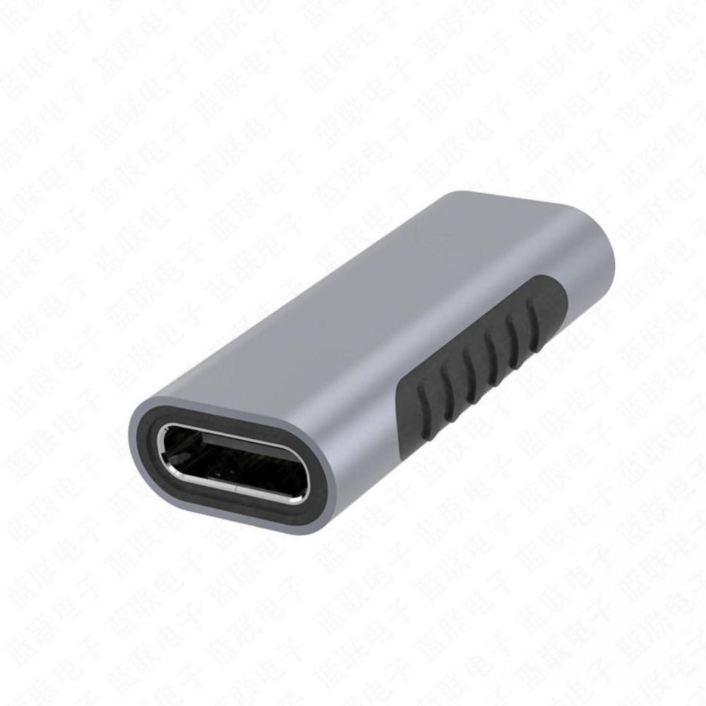 USB-C-Koppleradapter, Buchse auf Buchse, USB-C-Koppler, USB-Typ-C-Adapter für Telefone/Tablets/Laptops grau