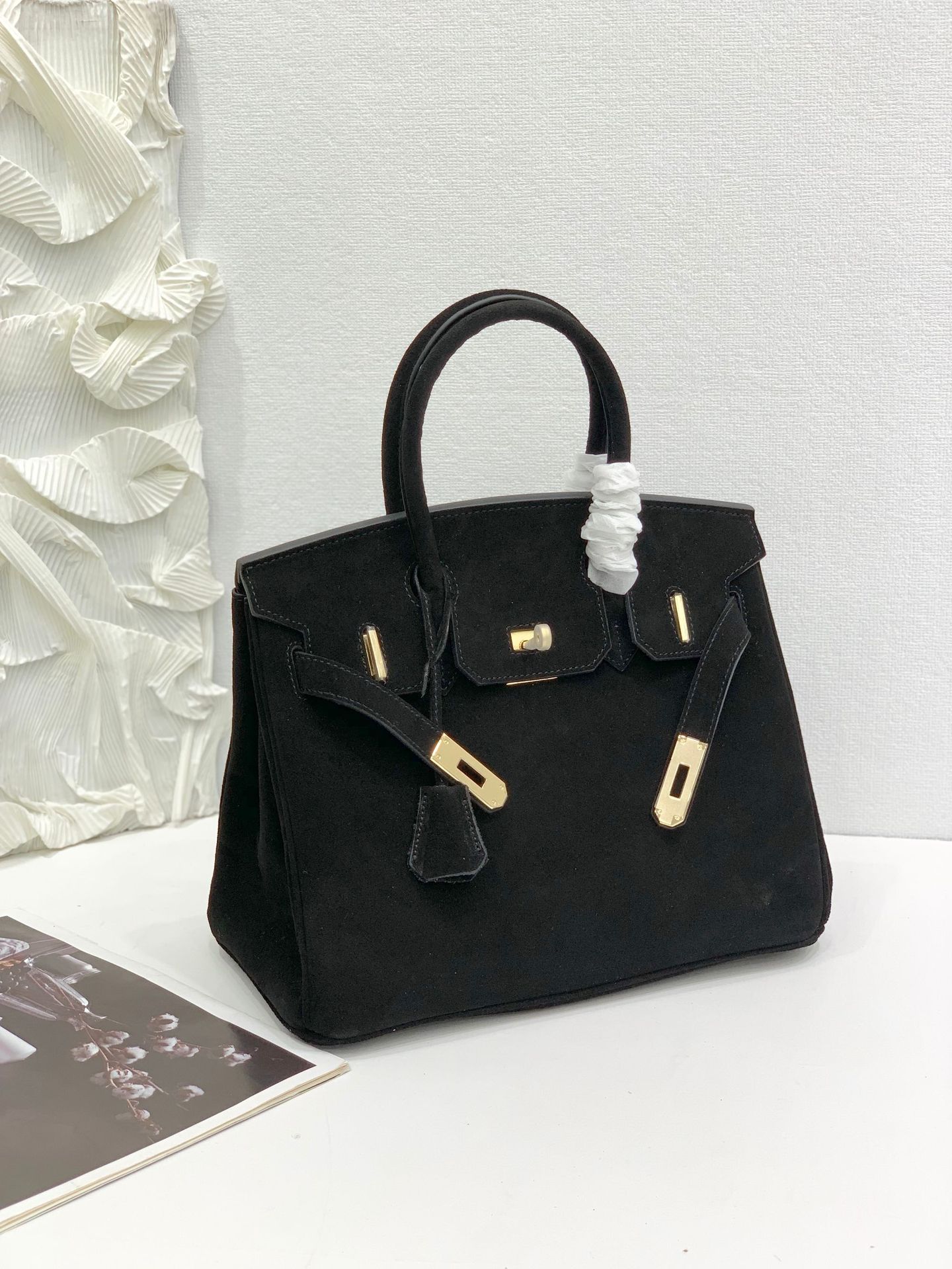 Und Platin Tasche Limited Edition Matte Leder Casual Leder Handheld frauen Tasche Mode H Tasche Mode frauen Tasche 30x16x23cm schwarz