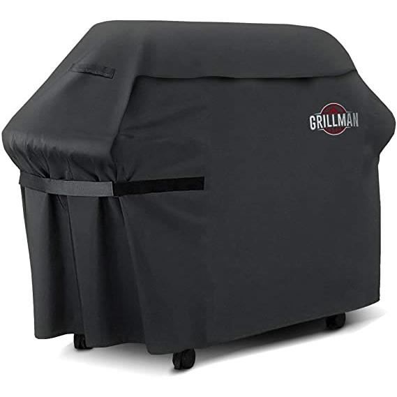 Premium Grillabdeckung von Grillman (58 Zoll-147 cm), Strapazierfähige Abdeckung für Gasgrill Weber, Brinkmann,