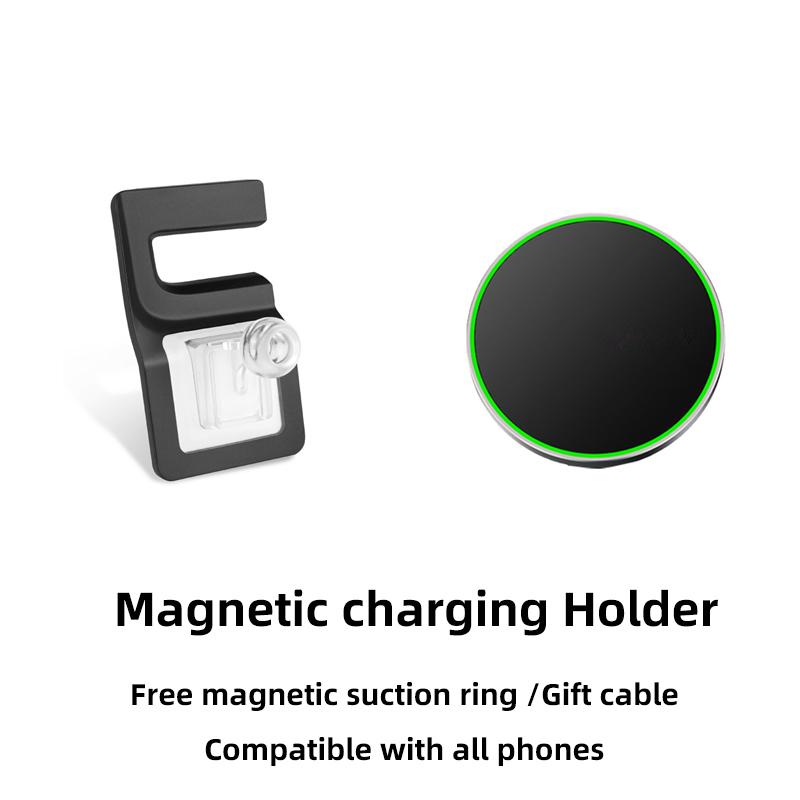 Für Tesla Model X 2016-2021 Model S 2014-2021 Auto Handyhalter Spezielle feste Halterung Basis Kabelloses Laden Innenzubehör Magnetic charging