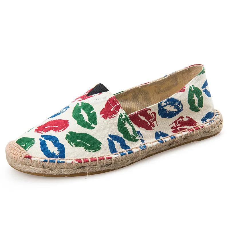 Espadrilles für Herren, Patchwork, Sommerschuhe, Slipper, Herren, Halbschuhe, atmungsaktives Canvas, Herrenschuhe, mit Jute umwickelt, Damenschuhe, Unisex 42