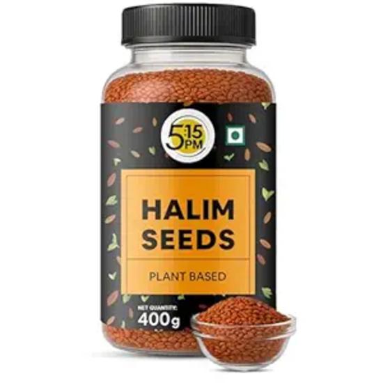 5:15PM Halim-Samen zum Essen | 400g | Aliv- & Gartenkressensamen | Hygienisch verpackt | Roh und natürlich | Verwendet beim Kochen, Backen, in Smoothies