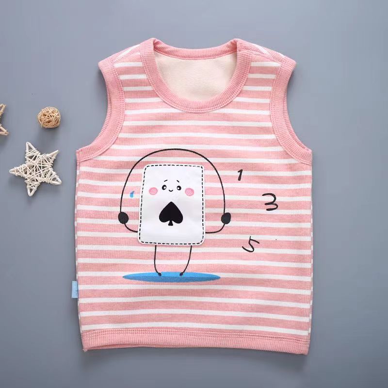 Baby Weste Kinder Fleece Warme Weste Herbst und Winter Baby Pullover Weste Jungen und Mädchen Dicke Unterwäsche 120