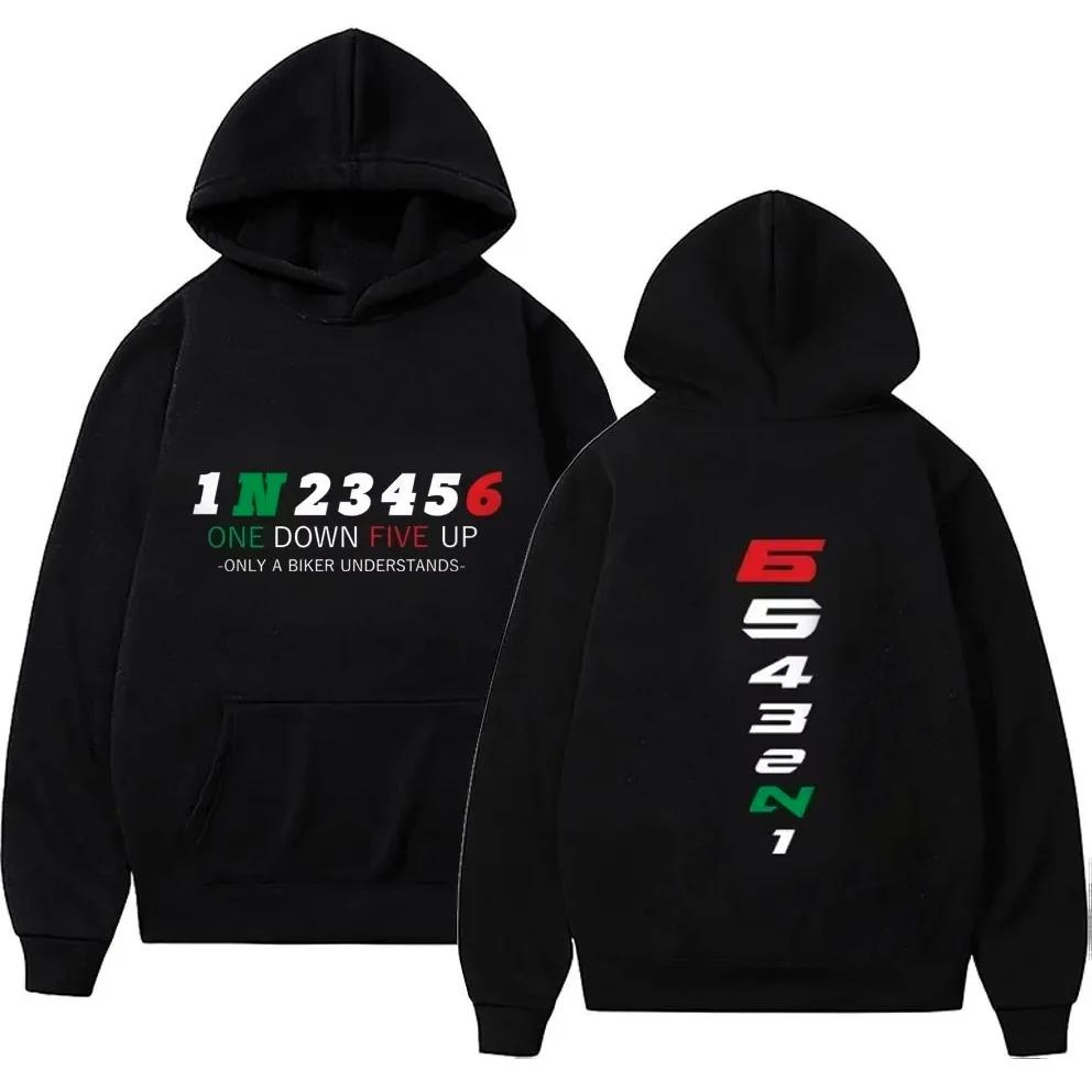 1N23456 Motorrad Gang Biker Herzschlag Druck Herren Kapuzenpullover Herren Pullover Kleidung Übergroße Sweatshirts Grafik Damen Trainingsanzug 2XL schwarz