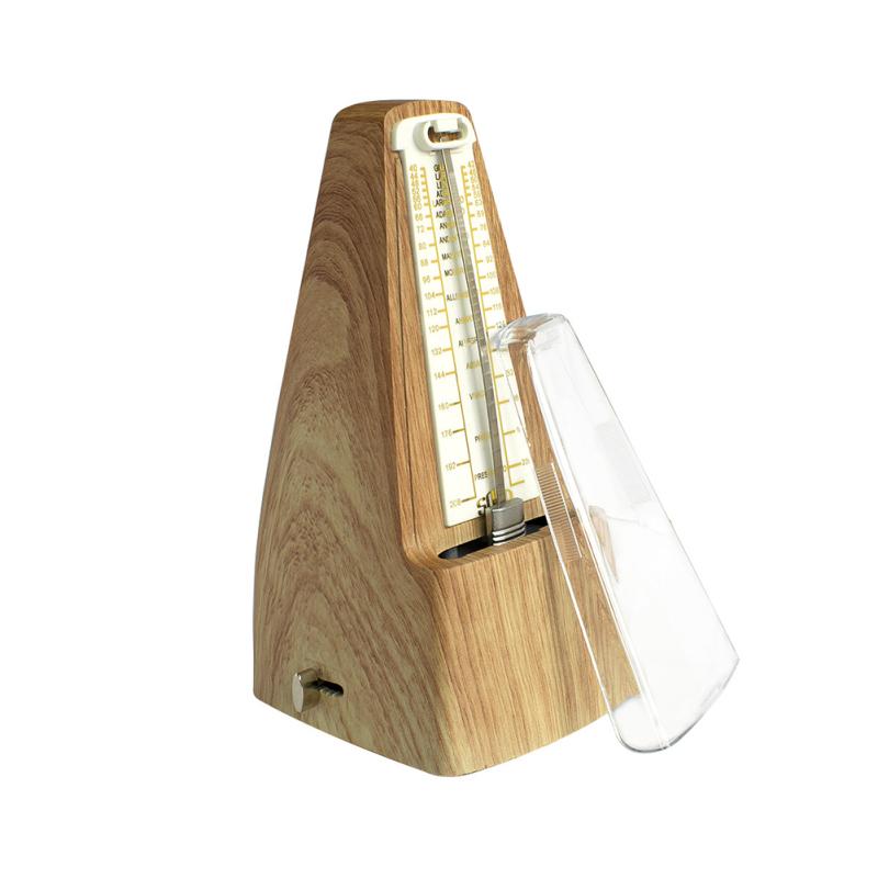 SOLO Mechanisches Metronom, professionell, hohe Genauigkeit, antiker Vintage-Stil für Klavier, Gitarre, Violine Flat head light wood