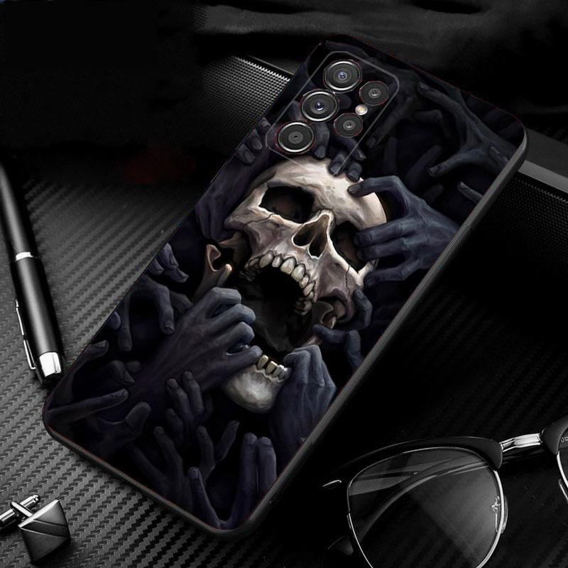 Schädel Kopf Kunst Telefon Fall Für Samsung S24 S23 S22 S21 S20 Ultra S20 S22 S21 S10E S20 FE S24 Plus S22 5G