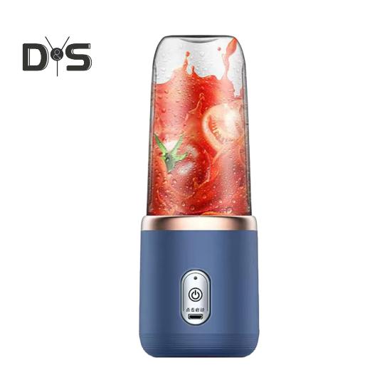 Hand-Entsafter mit 6 Edelstahlklingen, 21.000 U/min, hohe Geschwindigkeit, geräuscharm, wiederaufladbar, kabelloser Fruchtmixer, Entsafter schwarz