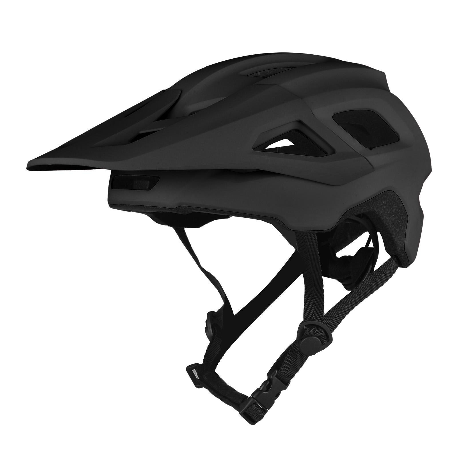 Mountainbike-Helme 17 Belüftungsöffnungen Atmungsaktiver Fahrradhelm EPS-Fahrradhelm mit abnehmbarer Sonnenblende schwarz
