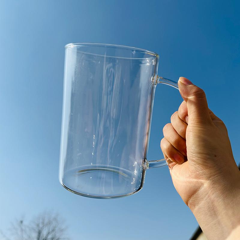1000ml Glasbecher mit Deckel und Strohhalm Trinkgeschirr Niedliche Kaffeebecher Große Gläser für Getränke Wasser Tee Koreanische Milch Saft Bierbecher 1000ml gray
