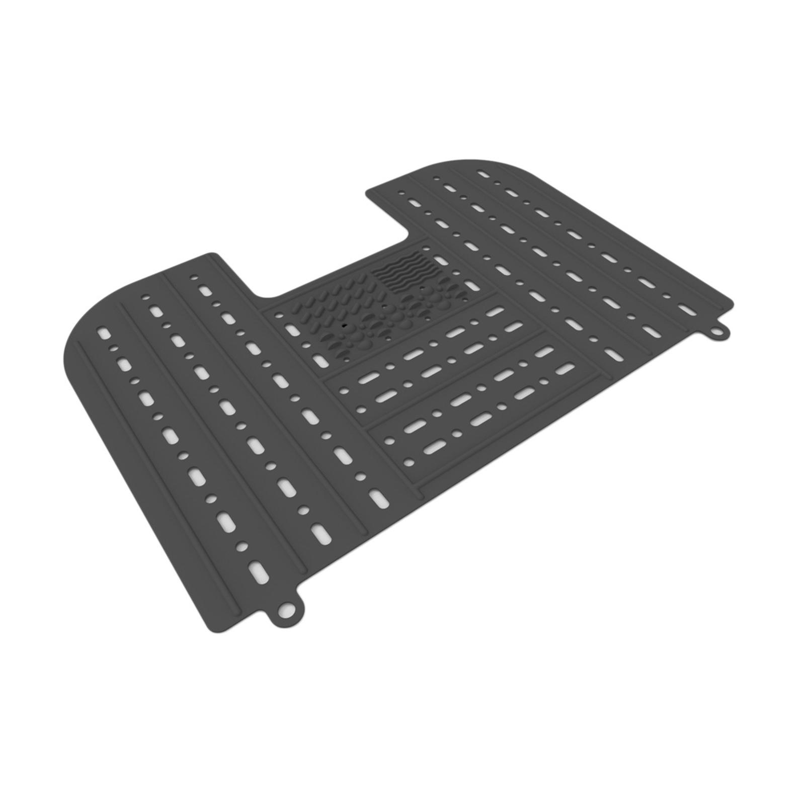 Faltbare Waschbecken-Becken-Oberseite-Abdeckung, Silikon-Make-up-Pinsel, Reinigungsmatte, Make-up-Werkzeuge, Badezimmer-Waschbecken schwarz