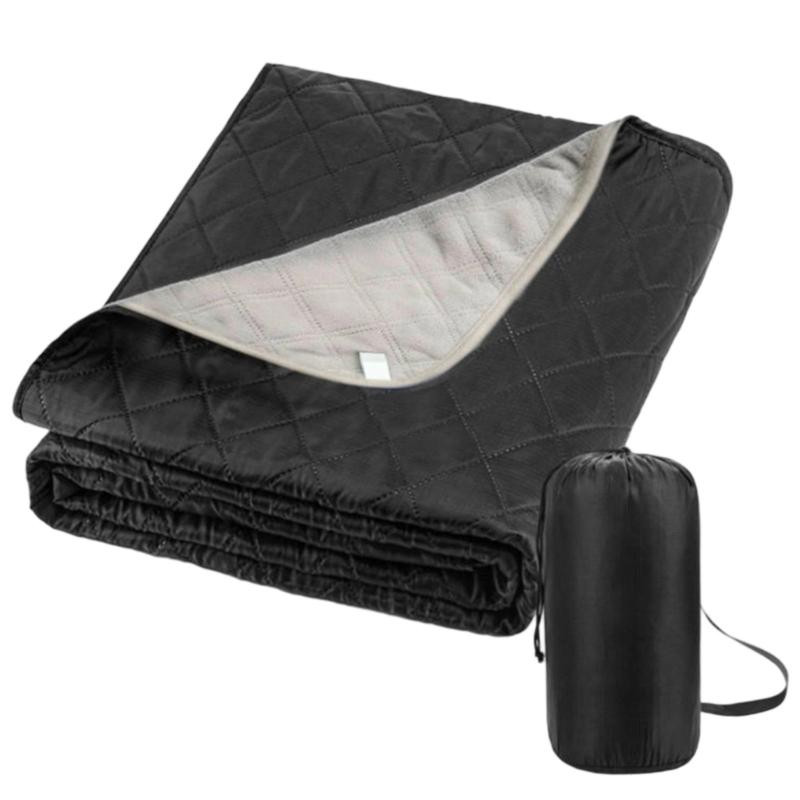 Elektrische Heizmatte USB-betrieben Fleece-Heizdecke Für Outdoor-Abenteuer Familienausflug Camping Wandern Unverzichtbar schwarz