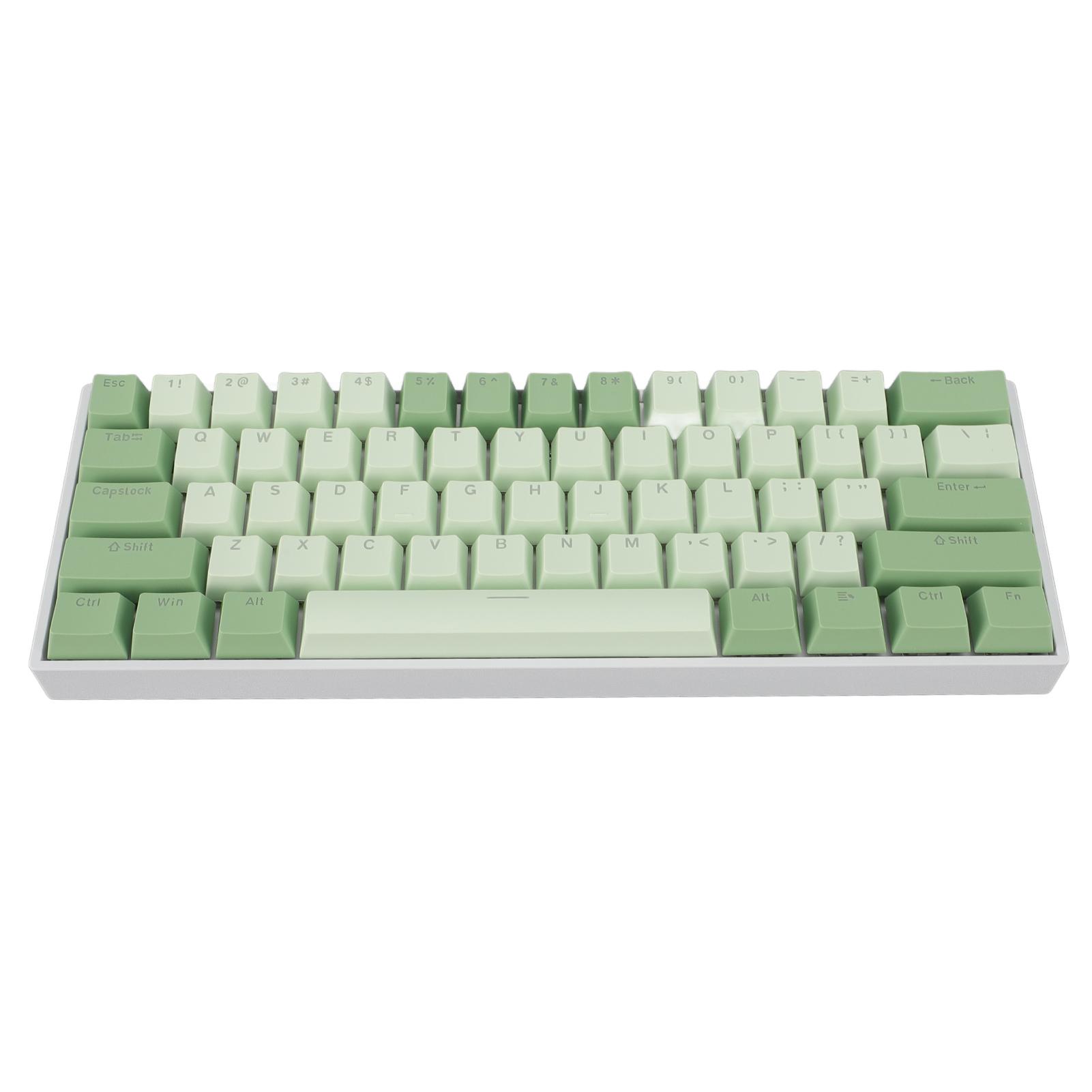60percent Mechanische Tastatur mit 61 Tasten, RGB, Hot-Swap-fähig, USB-Kabel, Tastatur mit roten Schaltern für Win 2000 ME XP