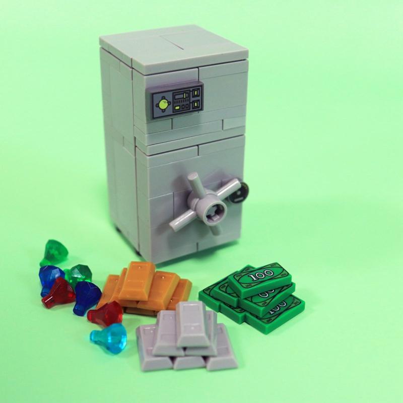 Stadtbüro Tisch Verkaufsautomat Geldautomat Toilettensitz-Set Zubehör Bausteine Kinderspielzeug ideal für Kinder MOC Geschenke