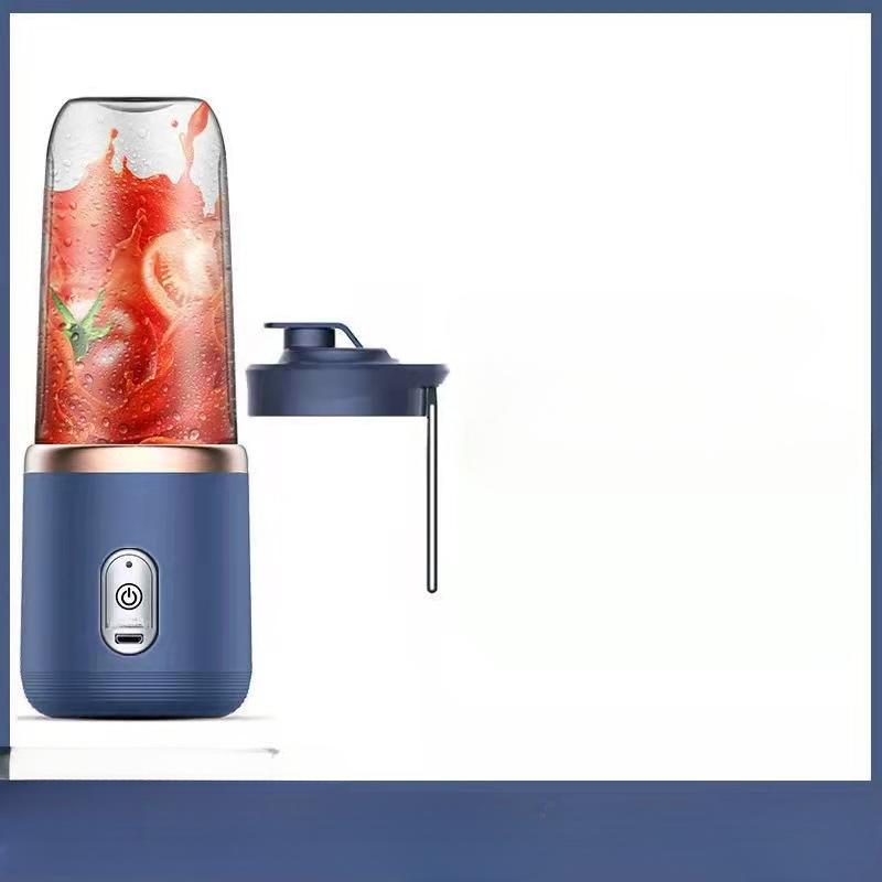 Tragbarer Mixer, Mini-Mixer für Shakes und Smoothies, persönlicher Mixer mit wiederaufladbarem USB, Obst, Smoothie, Mixer für Babynahrung blau