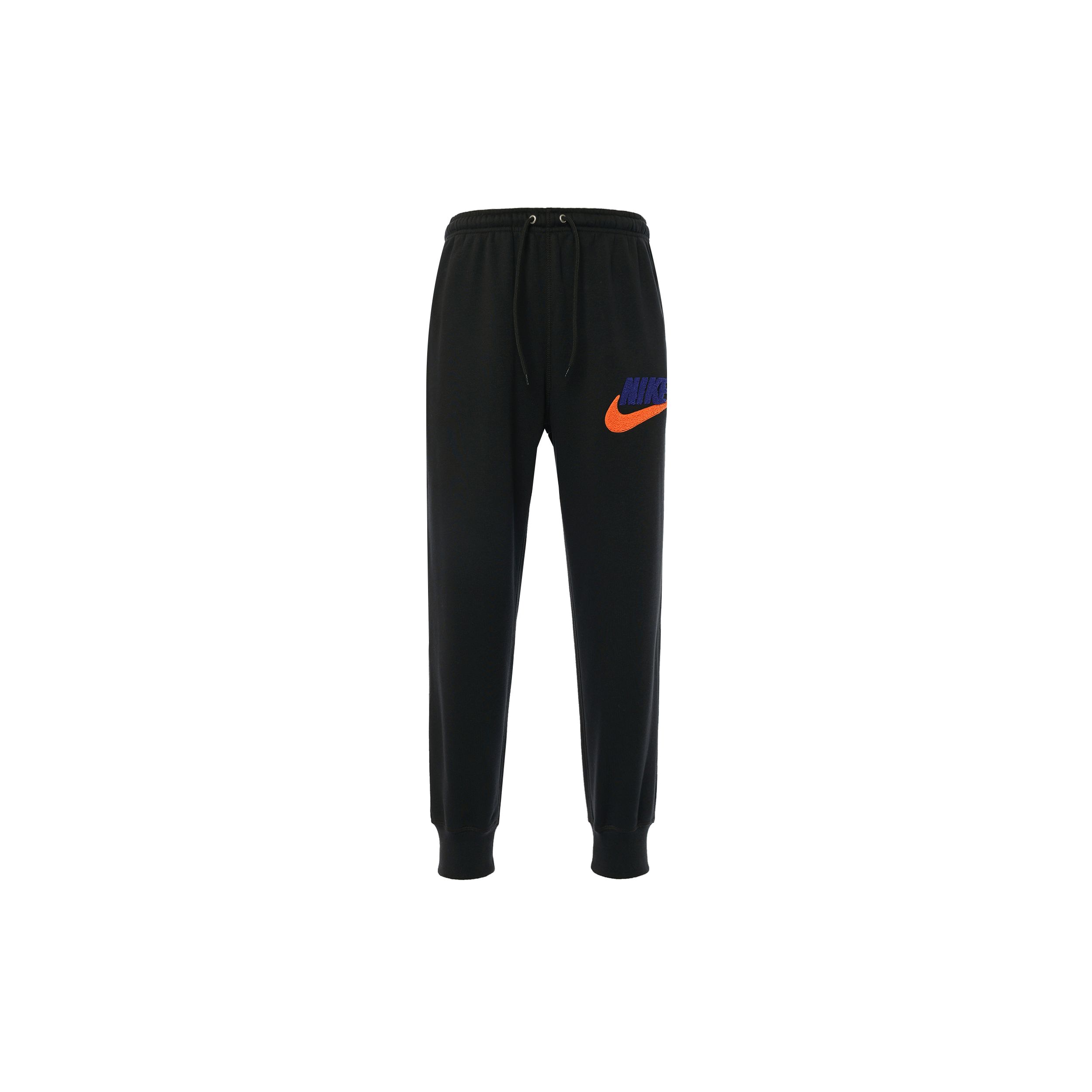 Nike Logo Besticktes Handtuchspitze Strick Jogginghosen Herren Unterteile Schwarz FN3095-010 XL