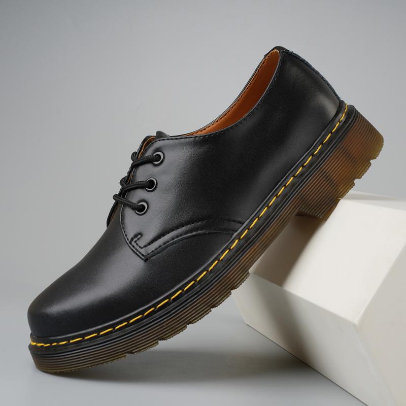 Freizeit-Sneaker Lederschuhe Slipper Sport und Freizeit Weich und bequem Mode Runde Zehenpartie Herren Freizeitschuhe Arbeitskleidung 41 schwarz