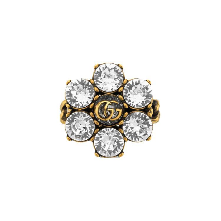 Gucci Modeschmuck Vintage Used Matt Ring Damenringe Gold 645682-J1D50-8062 M