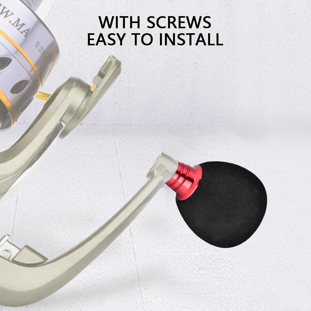 Angelrolle Griff Modifikation Power Knob Reel Bait Casting Spinnrollen (Waffenfarbe) rot