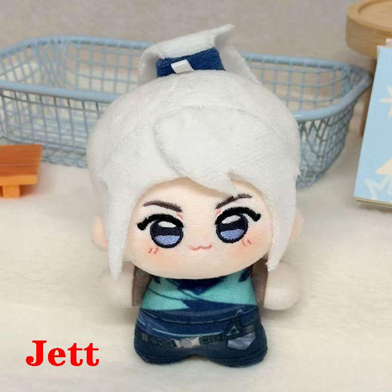Verschiedene Charaktere 10cm Niedlich Cosplay Anime Spiel Valorant Iso Gekko Sage Skye Reyna Clove Jett Plüschtier Tasche Schlüsselanhänger Plüschtier Puppe About 10cm