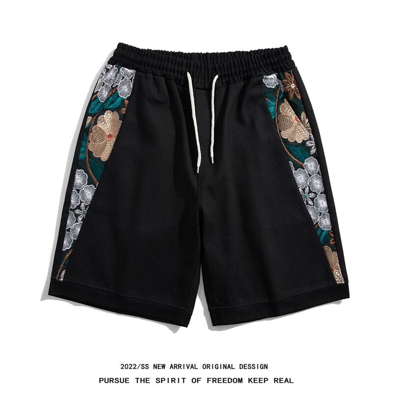 Sommer Herren Japanische Stickerei Shorts Herren Freizeitshorts Herren Chinesischer Stil Shorts Marke Badeshorts Herren Boardshorts 2XL