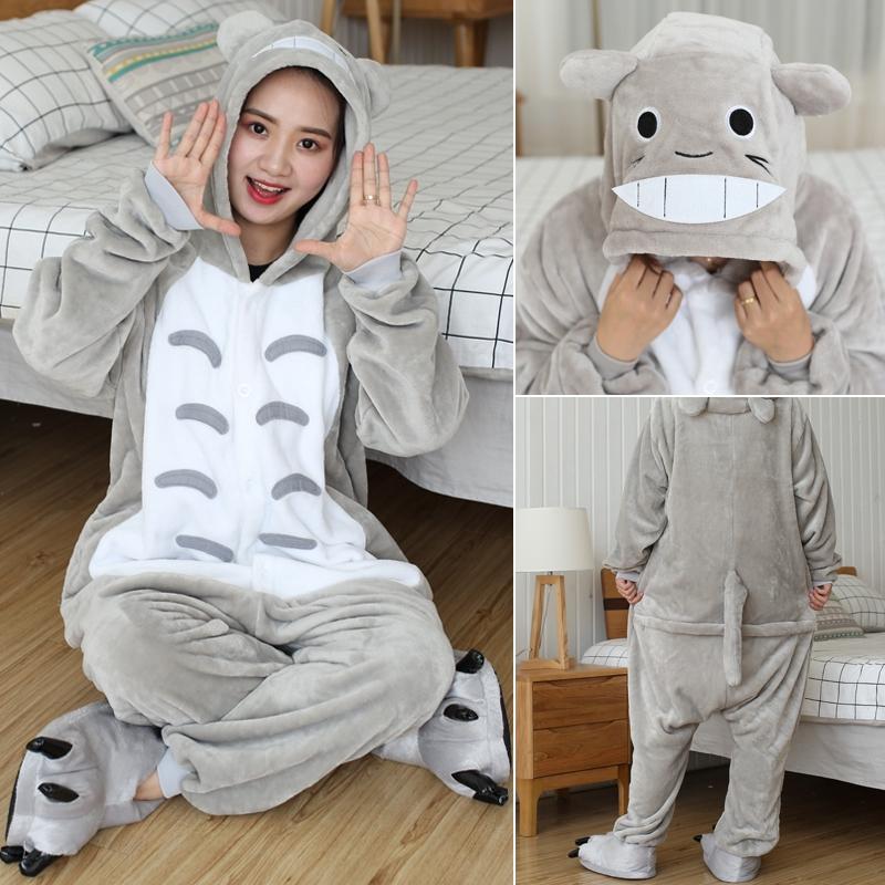 Tier Katze Tiger Kigurumi Einhorn Onesie Erwachsene Teenager Frauen Männer Pyjamas Lustige Flanell Warme Weiche Nachtwäsche Overall Onepiece Overall Cosplay Kostüm M