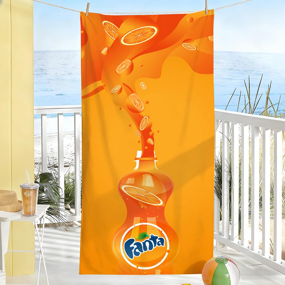 Mode Cooles Handtuch Weich Pool Geschenk Für Reise Fitnessstudio Dusche Camping Schnelltrocknend Sport F-Fanta-S Getränk Große Strandhandtücher W137*H178(CM)