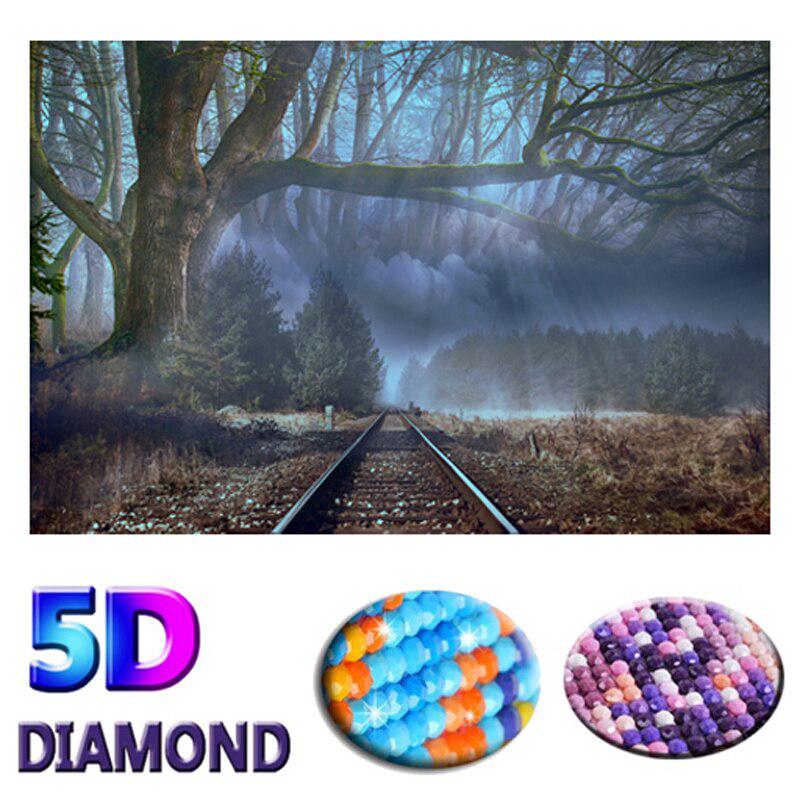 DIY Diamant Malerei Wald Landschaft Kreuz Stich Eisenbahn Landschaft Diamant Malerei 20X30CM