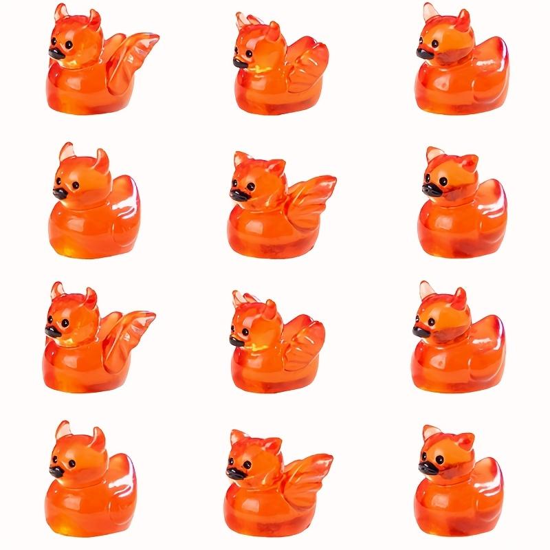 50/30 Stück Leuchtende Mini Harz Teufel Ente Leuchtende Kleine Ente Mikrolandschaft Für Haus Puppenhaus Aquarium Ornament Dekor 30pc