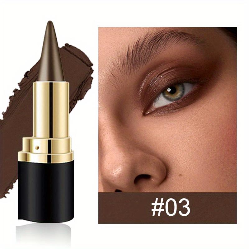 Schwarzer, silbergrauer, brauner Gel-Eyeliner-Bleistift für schwarze Gesichtsschminke, wasserfester Eyeliner-Bleistift zum Umranden der Augen 03