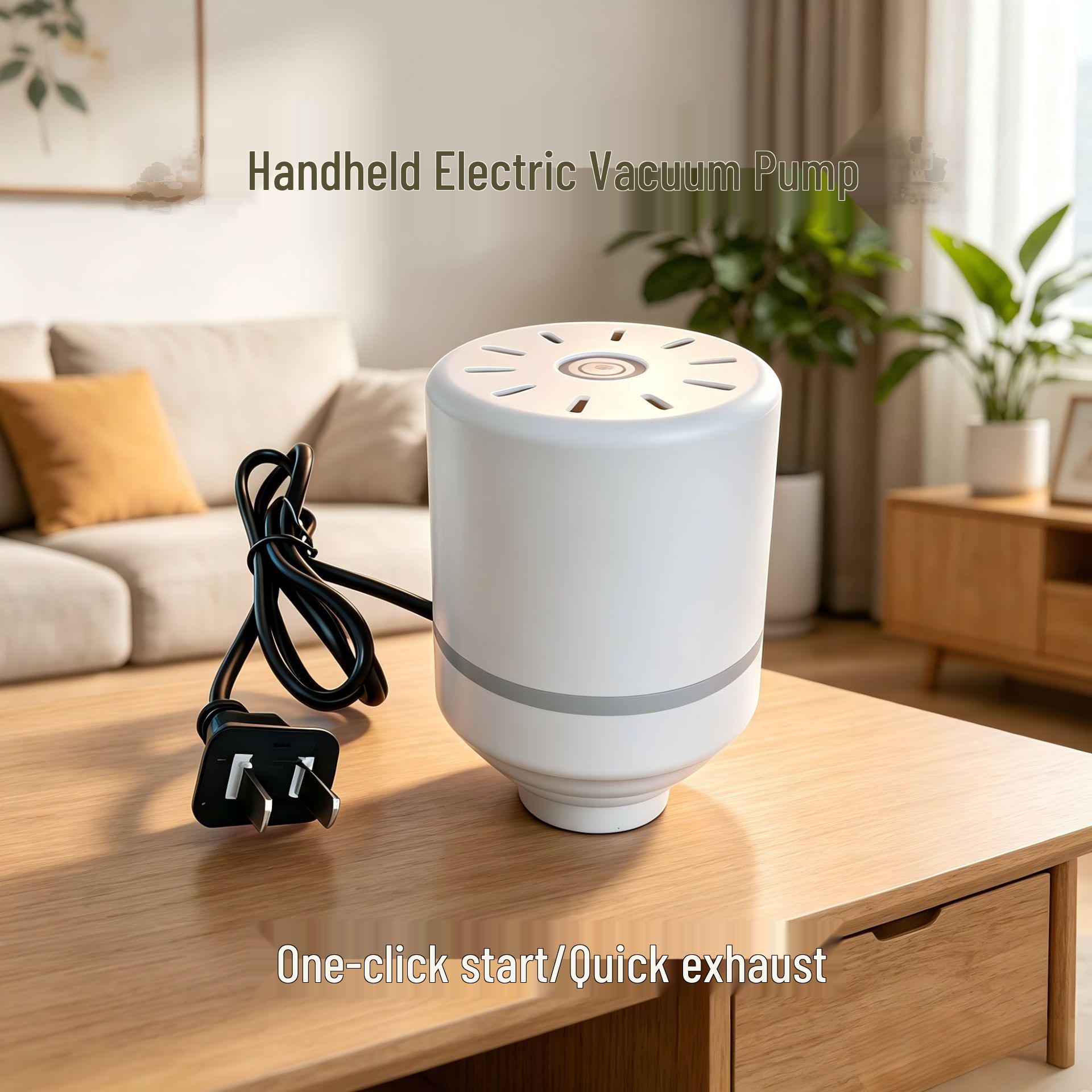 Elektrische Vakuumpumpe für Kompressionsbeutel - Für den Heimgebrauch für Bettdecken & Kleidung