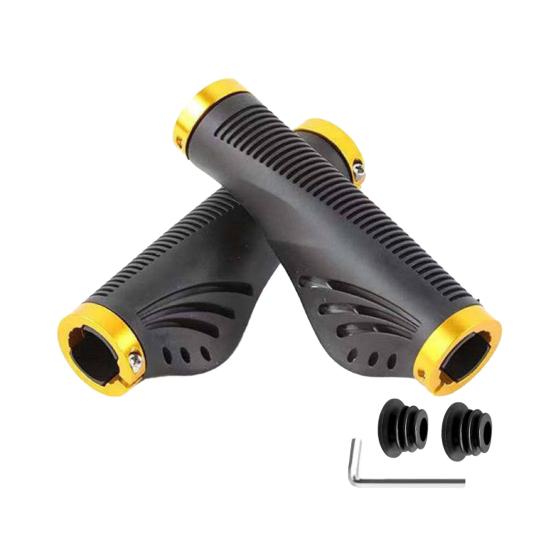 1 Satz Fahrradlenkergriffende Ergonomisch Rutschfest Universal MTB Rennrad Mountainbike Lenkergriffabdeckung Ersatz Fahrradzubehör goldgelb