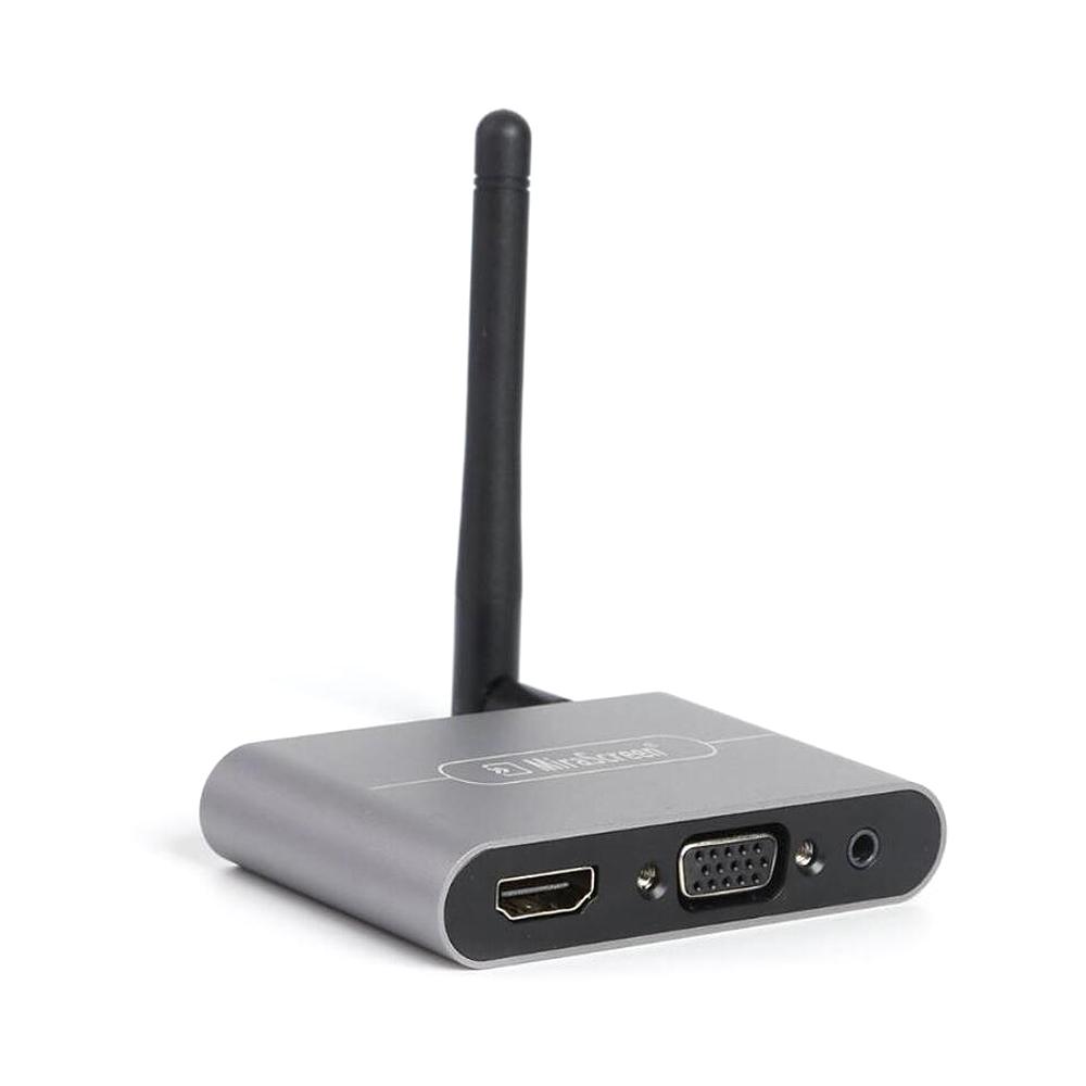 X6W Plus 4K Wireless Display Receiver 2,4 GHz und 5 GHz Dual-Frequenz Wireless Dongle mit externem grau