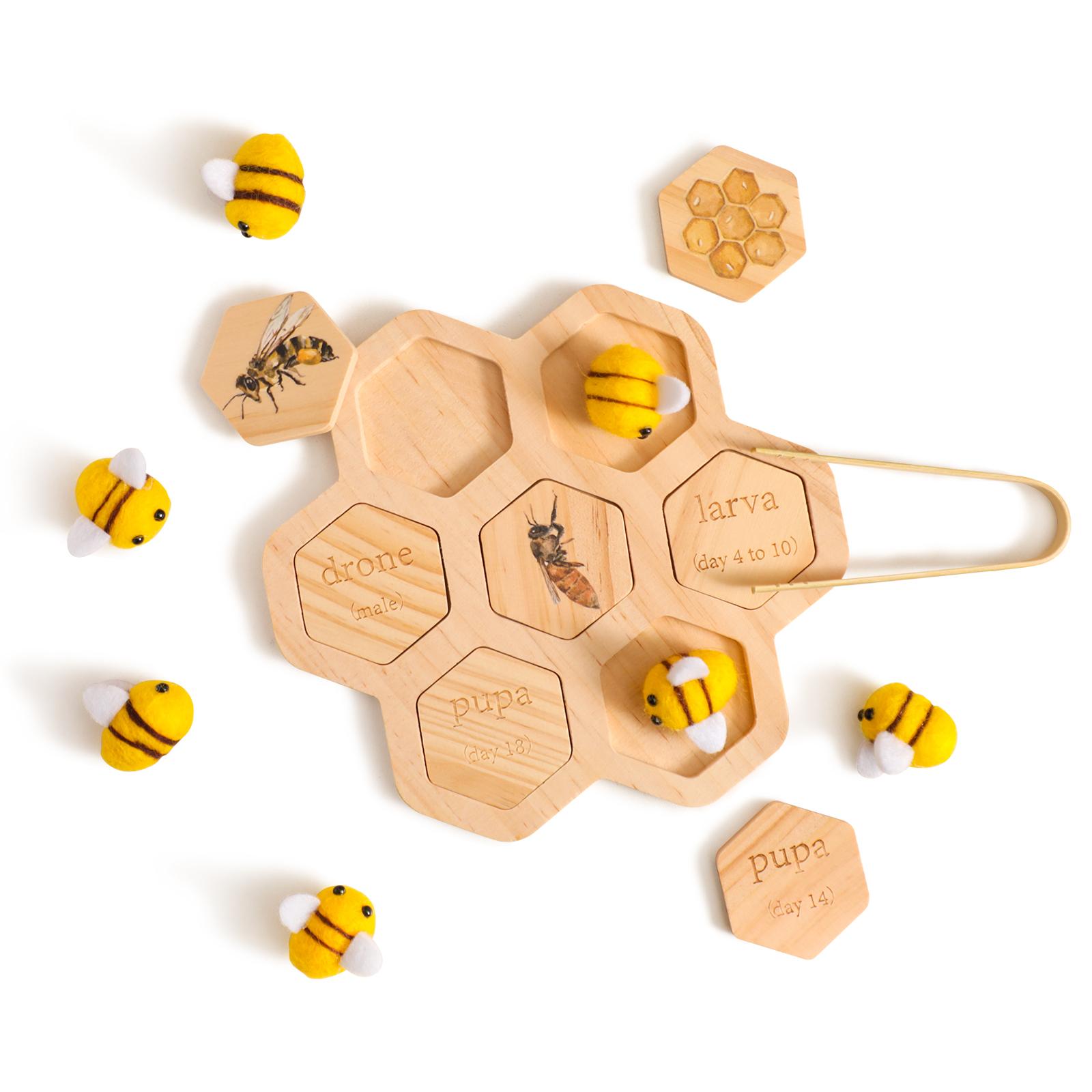 Sensorisches Bienen Spielzeug Neugeborenes Feinmotorik Spielzeug Montessori Spiel Bienen Montessori Holz Kreatives Baby 0 12 Monate Spielzeug Geschenke
