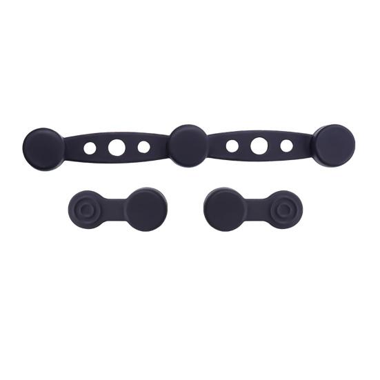 1/3 Sets Heißluftfritteuse Magnet Silikonschnalle Schnellverschluss Heißluftfritteuse Einlage Clip zum Festhalten von Heißluftfritteusen Pergamentpapier Lebensmittelqualität Heißluftfritteusenzubehör 1 Set schwarz