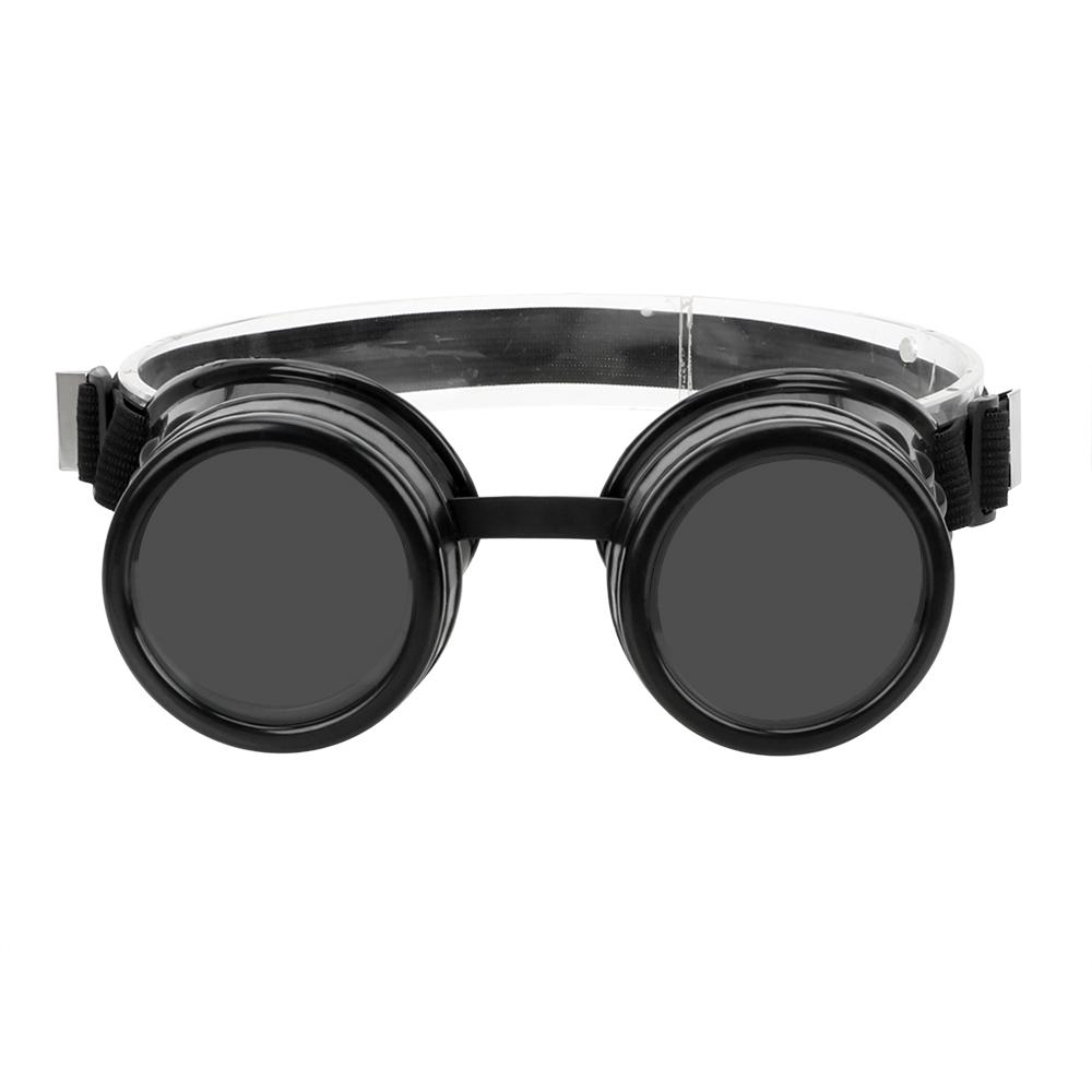 Retro Sonnenbrille Winddichte Steampunk Brille Schweißen Punk Gothic Sonnenbrille Mode Eyewears Schutzausrüstung Einstellbar schwarz