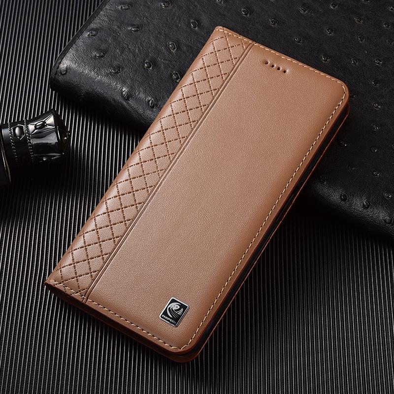 Echte Napa-Lederhülle Für Xiaomi Poco X3 X4 X5 X6 X7 F4 F5 F6 F7 M3 M4 M5 M5S M6 M7 Plus Pro GT Handyhüllen Abdeckungen Poco X7 Pro&Genuine Leather khaki