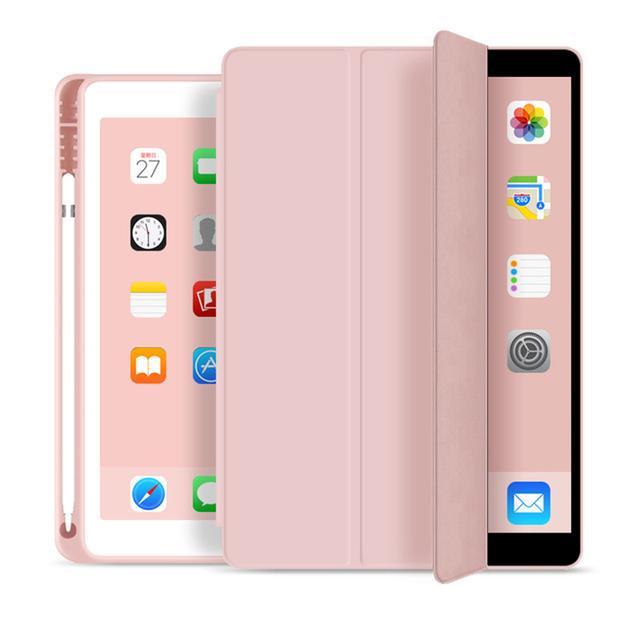 Hülle für iPad Pro 12.9 11 2021 2020 Smart Cover iPad 10.2 9. 8. 7. GeniPad Mini 6 5 Air 4 3 2 1 Hülle iPad 9.7 10.5 10.9 Zoll Pro 12.9 2021-2018 rosa