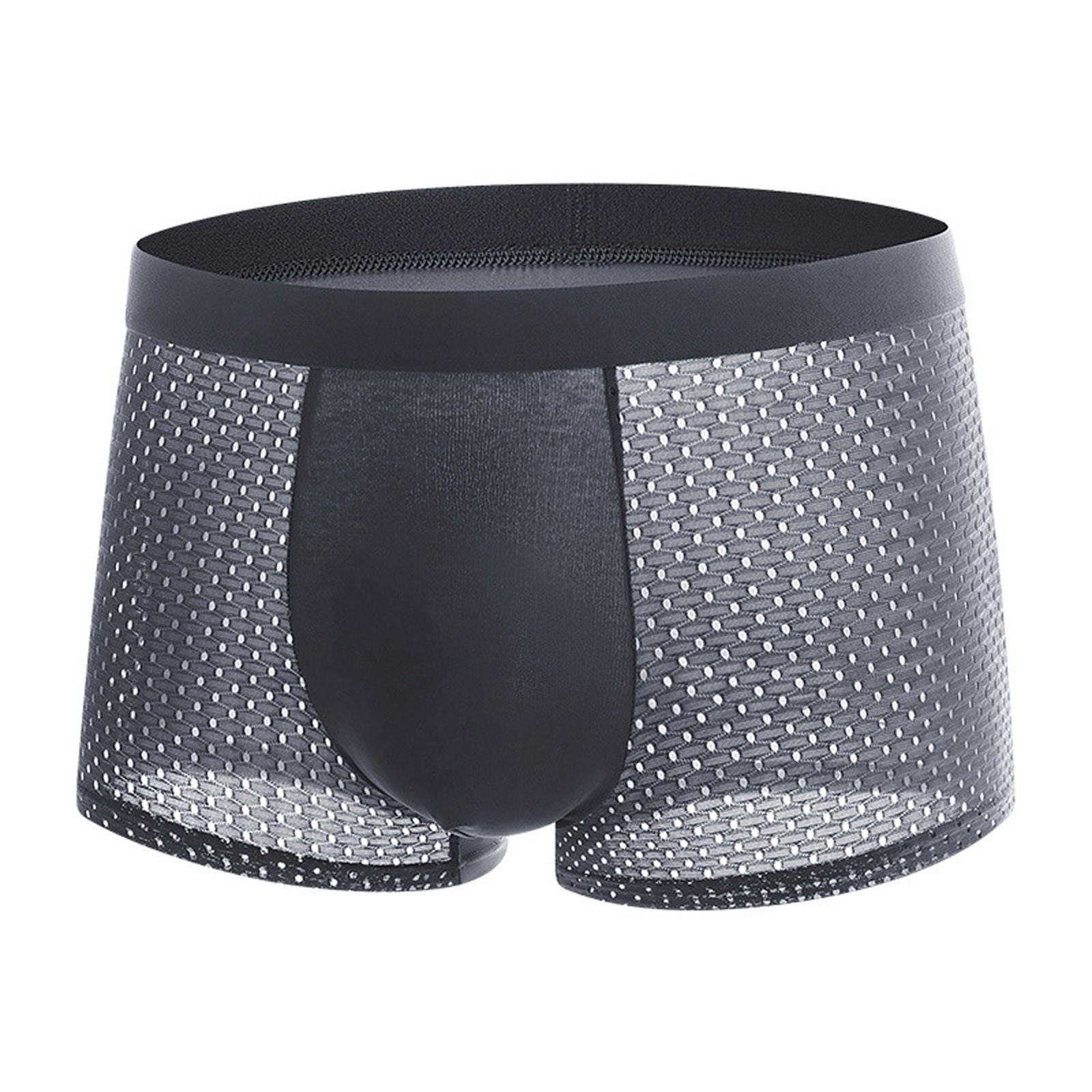 Herren-Boxershorts, weich, sexy, atmungsaktiv, modische Unterwäsche, feuchtigkeitsableitende Unterwäsche XL