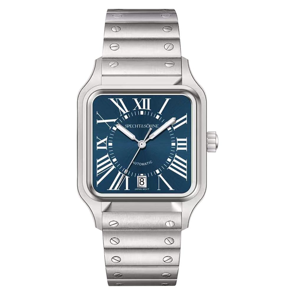 2025 Neue Hochwertige Specht&Sohne Uhr 34MM Herren Automatische Mechanische Uhren Grüne Farbe Saphir Edelstahl Reloj Hombre