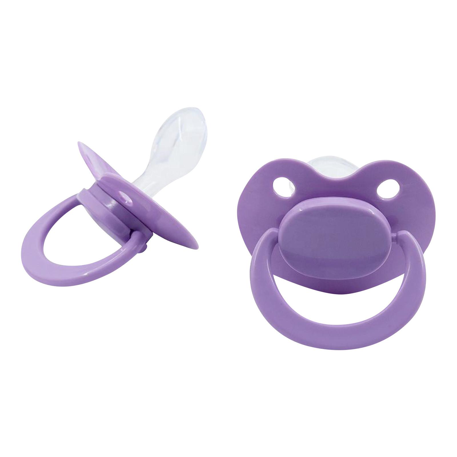 (SU)Schnullergröße für Erwachsene, Schnuller für Erwachsene, Baby-Silikon-Schnuller One Size violett