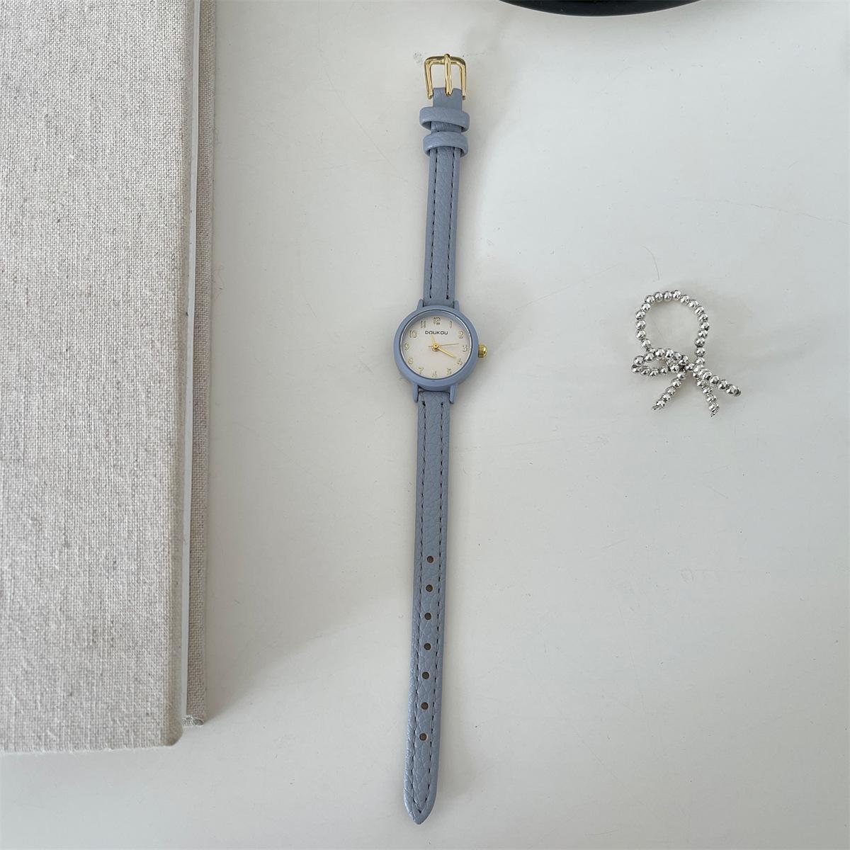 Uhr Damen Nische High-End Quarz Exquisite Und Kleine Uhr Damen Hochwertige Quarz Uhr gray
